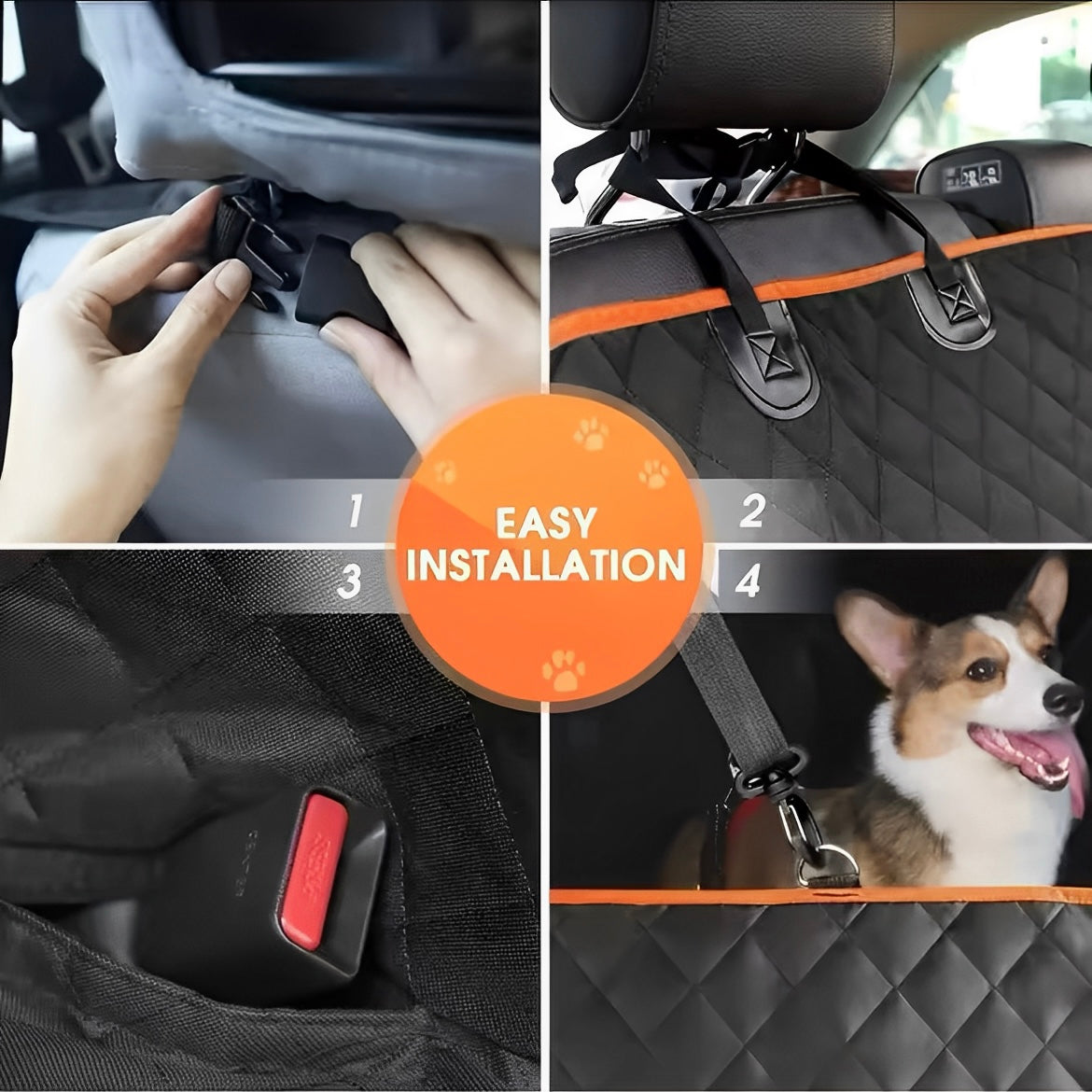 Cuddly™ Universal Dog Seat Cover For Car