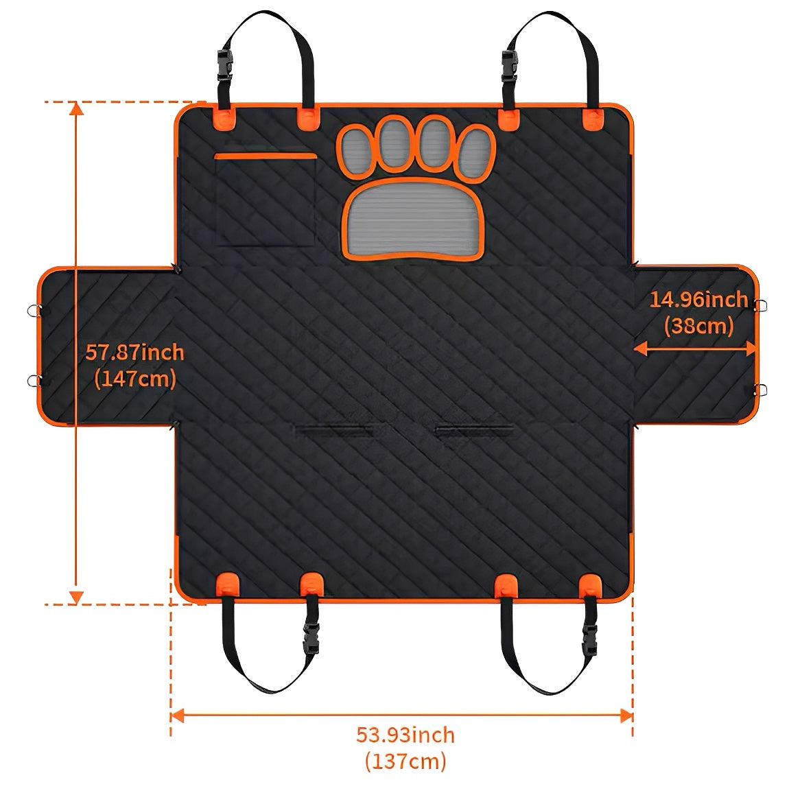 Cuddly™ Universal Dog Seat Cover For Car